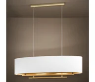 Lampy sufitowe - Eglo 390182 - Żyrandol na lince PINETARA 4xE27/40W/230V biały/złoty - miniaturka - grafika 1