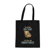 Torby i wózki na zakupy - Spokój ducha? Tylko na emeryturze - torba na prezent dla emeryta - miniaturka - grafika 1