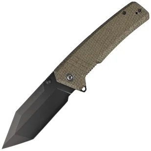 Nóż składany Civivi Bhaltair Green Burlap Micarta, Black 14C28N (C23024-3) - Noże - miniaturka - grafika 1