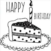 Scrapbooking - Aladine Stempel, kawałek tortu - miniaturka - grafika 1