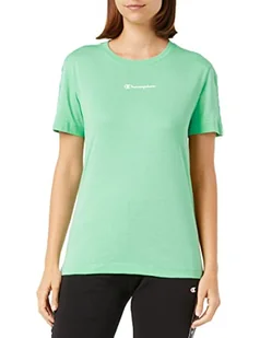 Champion Damska koszulka Legacy Tape 2.0 S/S, zielona, L - Koszulki i topy damskie - miniaturka - grafika 1