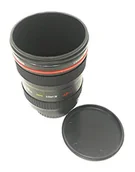 Dekielki do obiektywów - CZAS SALI Kubek W Kształcie Obiektywu Aparatu Lustrzanka Do Kawy Mlecznej 0,35 l - miniaturka - grafika 1