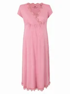 Bielizna nocna - Damska koszula nocna ciążowa różowa Bellybutton Maternity, r.XL - miniaturka - grafika 1