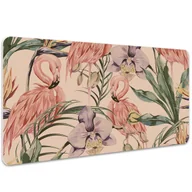 Podkładki pod mysz - Podkładka pod mysz i klawiaturę Flamingi 100x50 cm, Dywanomat - miniaturka - grafika 1
