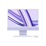 Zestawy komputerowe - Apple iMac 24" 4,5K Retina M3 8-core CPU + 10-core GPU / 8GB / 256GB SSD / Gigabit Ethernet / Fioletowy (Purple) - miniaturka - grafika 1