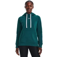 Kurtki i kamizelki sportowe damskie - Damska bluza dresowa nierozpinana z kapturem UNDER ARMOUR Rival Fleece HB Hoodie - miniaturka - grafika 1