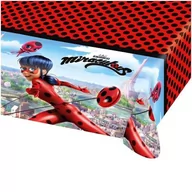 Urodziny dziecka - Amscan Obrus foliowy "Miraculous - Biedronka i Czarny Kot", 180x120 cm 9902876 - miniaturka - grafika 1