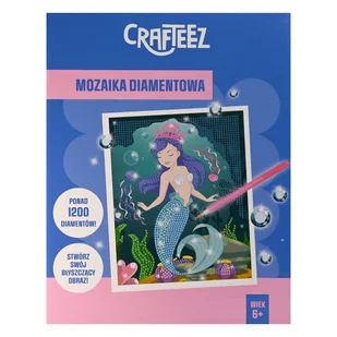 Crafteez, Mozaika diamentowa, Syrenka fioletowa - Długopisy 3D - miniaturka - grafika 1