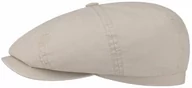 Czapki męskie - Płaski Kaszkiet Hatteras Bawełna by Stetson, beżowy, XL (60-61 cm) - miniaturka - grafika 1