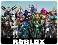 Podkładki pod mysz - PODKŁADKA POD MYSZKĘ ROBLOX Z IMIENIEM 23x19CM DO LAPTOPA - miniaturka - grafika 1