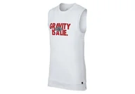 Koszulki męskie - Nike Air Jordan Sportswear Double-Layer Gravity Tee White - miniaturka - grafika 1