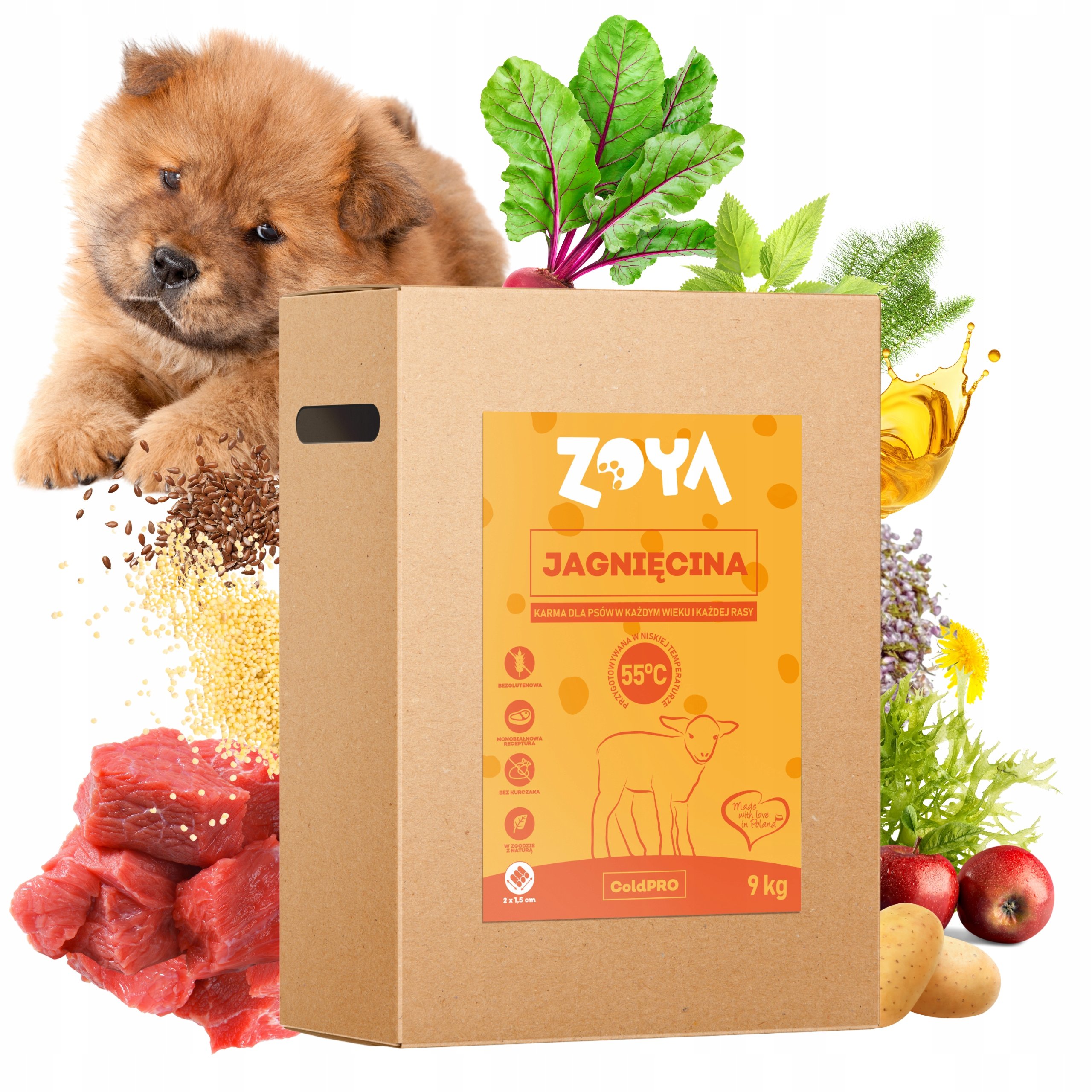Zoya Coldpro Jagnięcina Sucha Karma Dla Psa 9Kg