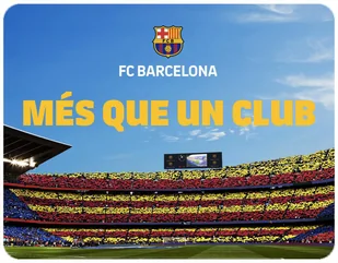 PODKŁADKA POD MYSZKĘ FC BARCELONA Z IMIENIEM 23x19CM DO LAPTOPA - Podkładki pod mysz - miniaturka - grafika 1