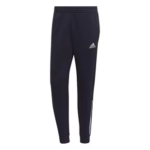 Spodnie dresowe męskie adidas ESSENTIALS COLORBLOCK czarne HK2884-L - Dresy męskie - miniaturka - grafika 1