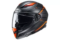 Kaski motocyklowe - HJC pełny kask motocyklowy F70 Tino MC7SF tytanowa pomarańcza S - miniaturka - grafika 1