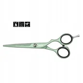 Nożyczki fryzjerskie - Jaguar Pastell Plus offset, nożyczki fryzjerskie 5,5", White Line Matcha - miniaturka - grafika 1