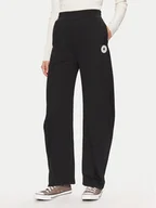 Spodnie sportowe damskie - Converse Spodnie dresowe Retro Banana 10027565-A01 Czarny Loose Fit - miniaturka - grafika 1
