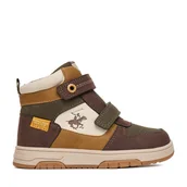 Buty dla chłopców - Trzewiki Beverly Hills Polo Club EO-BHPC-81992-001 Brązowy - miniaturka - grafika 1