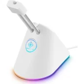 Akcesoria do komputerów stacjonarnych - Uchwyt DELTACO Mouse boungee GAM-044-W RGB - miniaturka - grafika 1