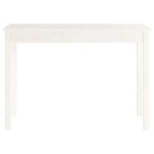 Lumarko Stolik konsolowy, biały, 110x40x75 cm, lite drewno sosnowe - Konsole i sekretarzyki - miniaturka - grafika 6
