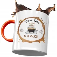 Kubki - Kubek Pomarańczowy Dla Lidii Koleżanki na Prezent z Nadrukiem ze Zdjęciem + Opakowanie na prezent (wzór 04) - miniaturka - grafika 1