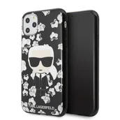Etui i futerały do telefonów - Karl Lagerfeld Iconic Karl Flower Etui iPhone 11 Pro (czarny) KLHCN58FLFBBK - miniaturka - grafika 1