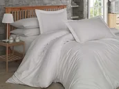 Pościel - Hobby Pościel satyna żakardowa Damask Ecru - miniaturka - grafika 1