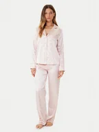 Piżamy damskie - Guess Piżama O5BX05 W4732 Różowy Regular Fit - miniaturka - grafika 1