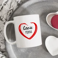 Kubki - Kubek z napisem - Cześć piękna - miniaturka - grafika 1