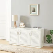 Szafki na buty - Szafka na buty 'Løten' 125x36x62cm z sześcioma półkami Biały - miniaturka - grafika 1