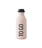 Butelki termiczne - Jasnoróżowa butelka na wodę Design Letters To Go, 500 ml - miniaturka - grafika 1