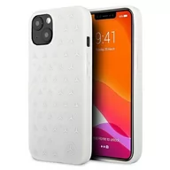 Etui i futerały do telefonów - Mercedes MEHCP13MESPWH iPhone 13 6,1" biały/white hardcase Silver Stars Pattern - miniaturka - grafika 1