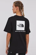 Koszulki sportowe damskie - The North Face T-shirt damski kolor czarny - miniaturka - grafika 1