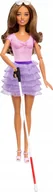 Lalki dla dziewczynek - Lalka Barbie Mattel BRB FASHION LALKA NIEWIDOMA Z LASKA HRH17 WB6 - miniaturka - grafika 1