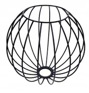Oprawy, klosze i abażury - Klosz druciany Metal do lamp na E27 Loft Kula XL - miniaturka - grafika 1