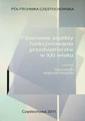 Finanse, księgowość, bankowość - Finansowe aspekty funkcjonowania przedsiębiorstw w XXI wieku - miniaturka - grafika 1