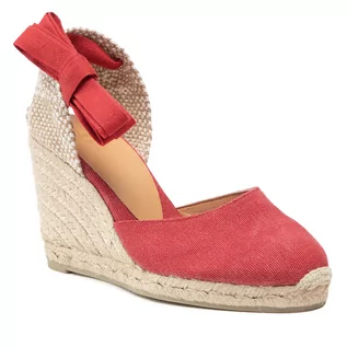 Espadryle damskie - Espadryle CASTAÑER - Carina/8/002 021642-604 Rojo - grafika 1