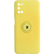 Etui i futerały do telefonów - Bizon Etui Case Silicone Ring OPPO A52 / A72 / A92 żółte BCSROPA92YW - miniaturka - grafika 1