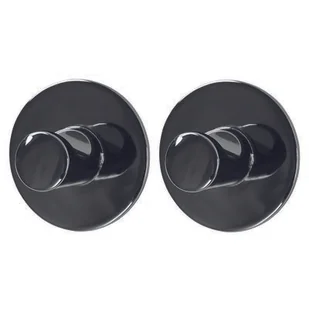 Wieszak samoprzylepny Style okrągły 3m szary 2 szt. - Wieszaki łazienkowe - miniaturka - grafika 1