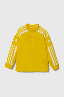 Bluzy dla chłopców - adidas Performance bluza SQ21 TR TOP Y kolor żółty wzorzysta - grafika 1