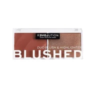 Palety i zestawy do makijażu - Revolution Relove Revolution Relove Colour Play Blushed Duo Blush & Highlighter zestaw kosmetyków 5,8 g dla kobiet Baby - miniaturka - grafika 1