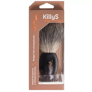 KillyS For Men Badger Hair Shaving Brush pędzel do golenia z włosiem borsuka - Akcesoria do golenia męskie - miniaturka - grafika 1