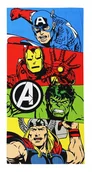 Okrycia kąpielowe dla dzieci - AVENGERS DUŻY RĘCZNIK KĄPIELOWY NA BASEN PLAŻOWY DLA DZIECKA 70X140 - miniaturka - grafika 1
