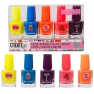 Zabawy w naśladowanie dorosłych - lakier do paznokci neon 5 szt. create it! - miniaturka - grafika 1