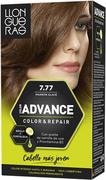 Farby do włosów i szampony koloryzujące - Farba kremowa z utleniaczem do włosów Llongueras Color Advance Hair Colour 7.77 Iced Brown 125 ml (8411126005824) - miniaturka - grafika 1