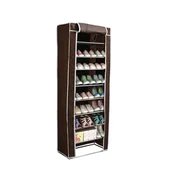 Szafki na buty - Szafka na buty LCSZ-02 brązowa - miniaturka - grafika 1