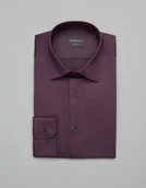 Koszule męskie - koszula simeria 00377 długi rękaw fiolet slim fit - miniaturka - grafika 1