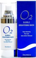 Maseczki do twarzy - Deoproce Maska rozświetlająca do twarzy z bąbelkami tlenu O2 Deoproce - miniaturka - grafika 1