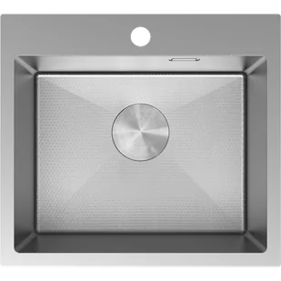 Mexen Solix zlewozmywak stalowy 1-komorowy 500 x 450 mm, inox HC - 6402501000-01HC - Zlewozmywaki - miniaturka - grafika 1