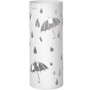 Wieszaki i stojaki - Biały metalowy parasolnik z ociekaczem - Solento - miniaturka - grafika 1